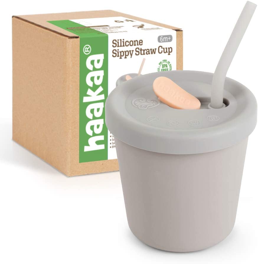 Haakaa Silicone Sippy Straw Cup (3 Colours)