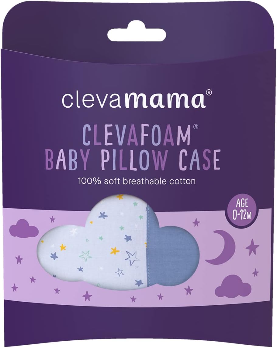 Cotton Case (31x22cm) for Clevamama ClevaFoam Baby Pillow (2 Designs) - Pupsik Singapore