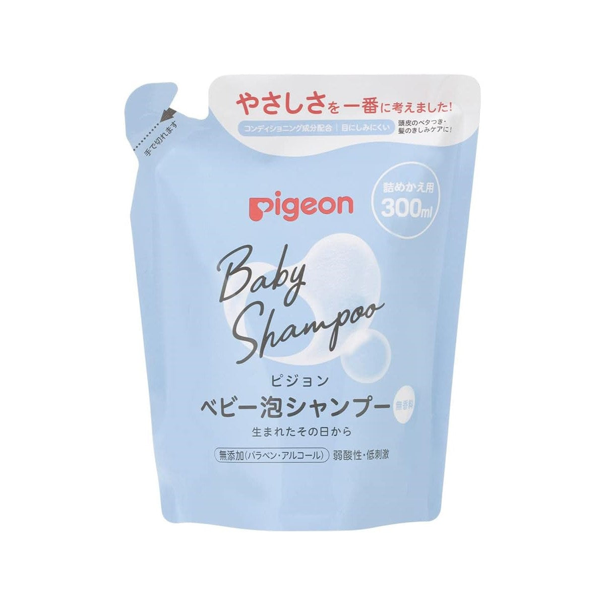Pigeon Baby Foam Shampoo, 300ml Refill (Fragrance-Free) - Exp 02/27