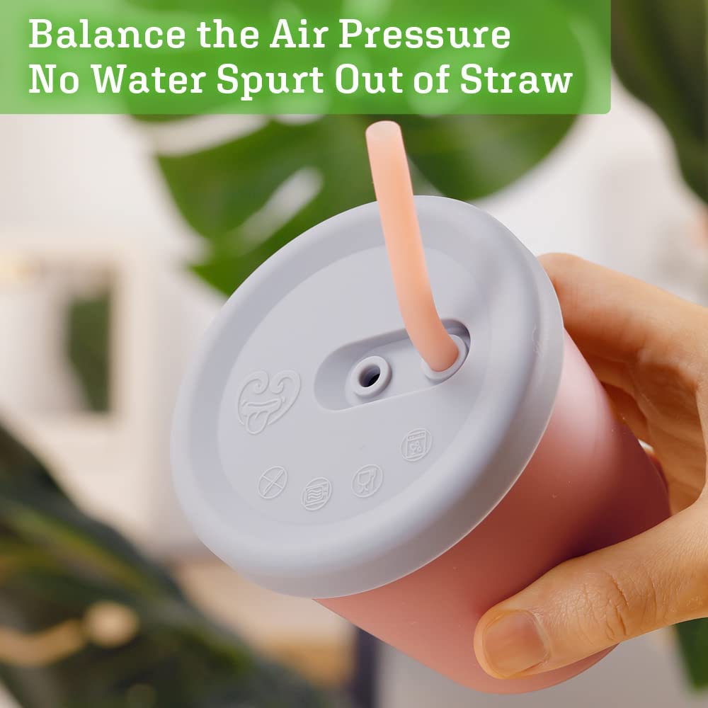 Haakaa Silicone Sippy Straw Cup (4 Colours) - Pupsik Singapore