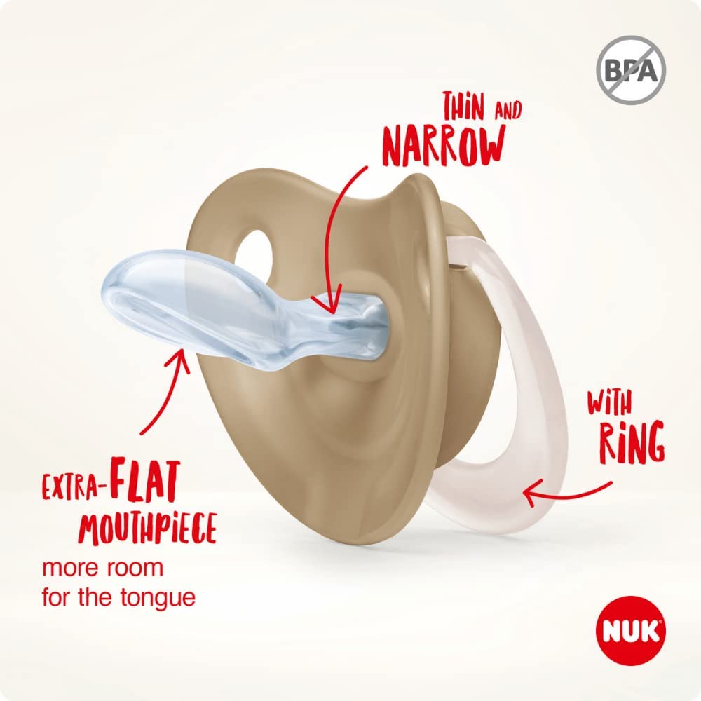 NUK Disney Winnie the Pooh Silicone Soother, 2pk - Winnie & Eeyore