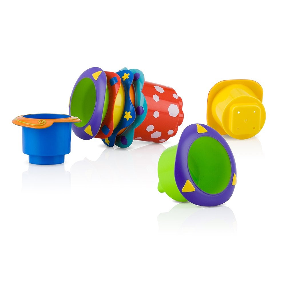 Nuby Splish Splash Stacking Bath Cups (5 pack)