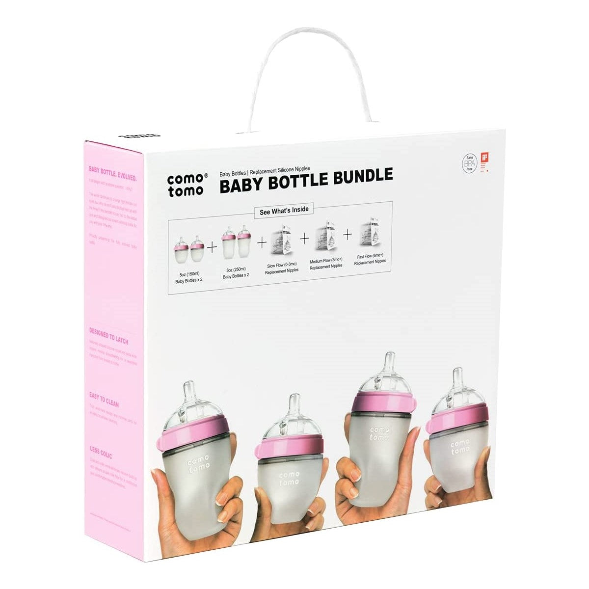 Comotomo Baby Bottle 7-piece Bundle Set (2 Colours) - Pupsik Singapore