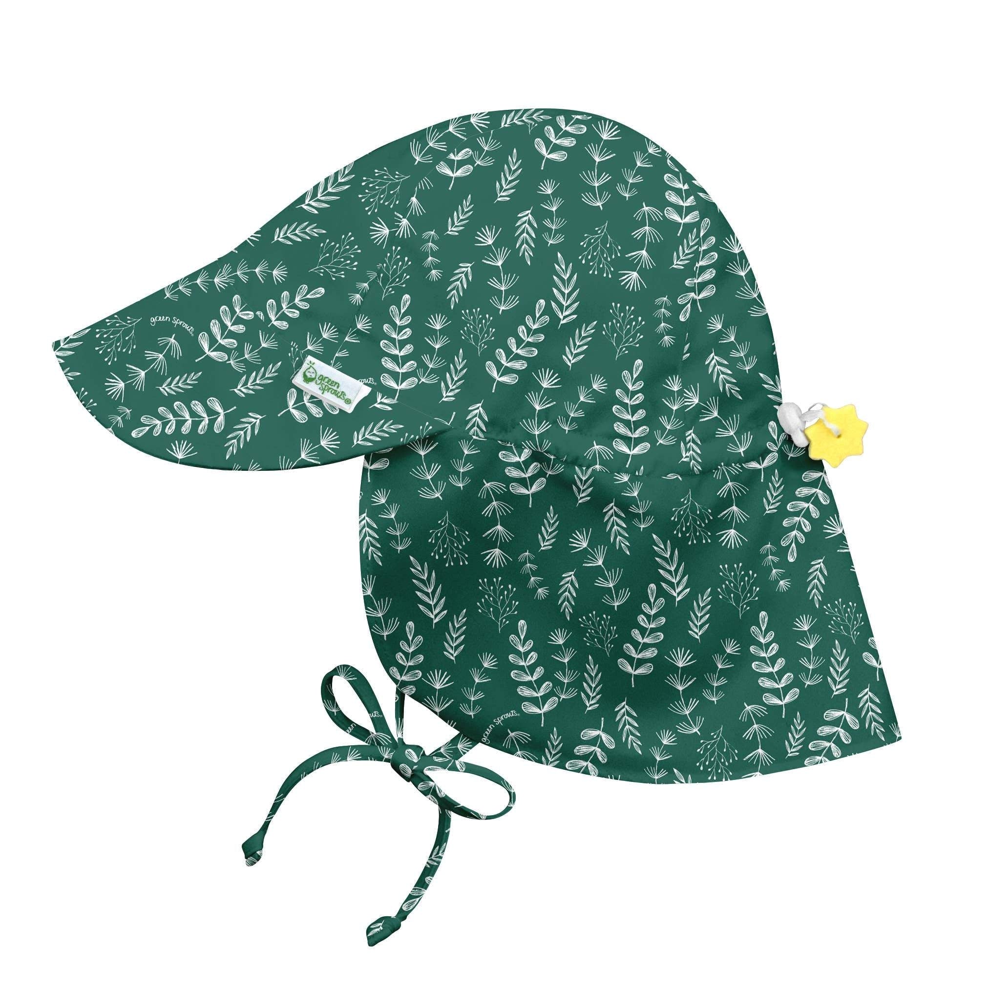 IPlay Flap Sun Protection Baby Hat - Dark Green Fern