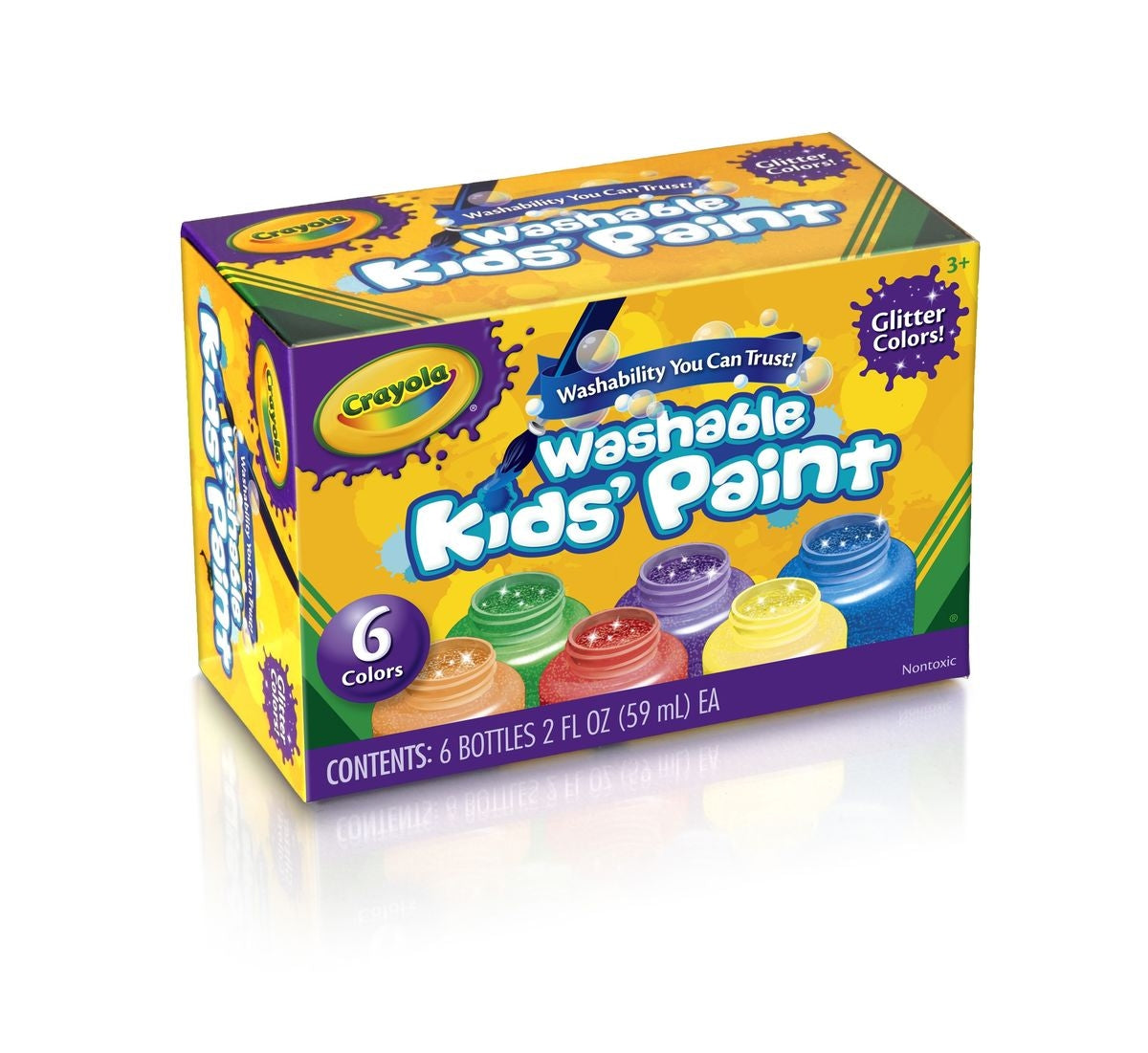 Crayola Washable Kids Glitter Paint (6pc)