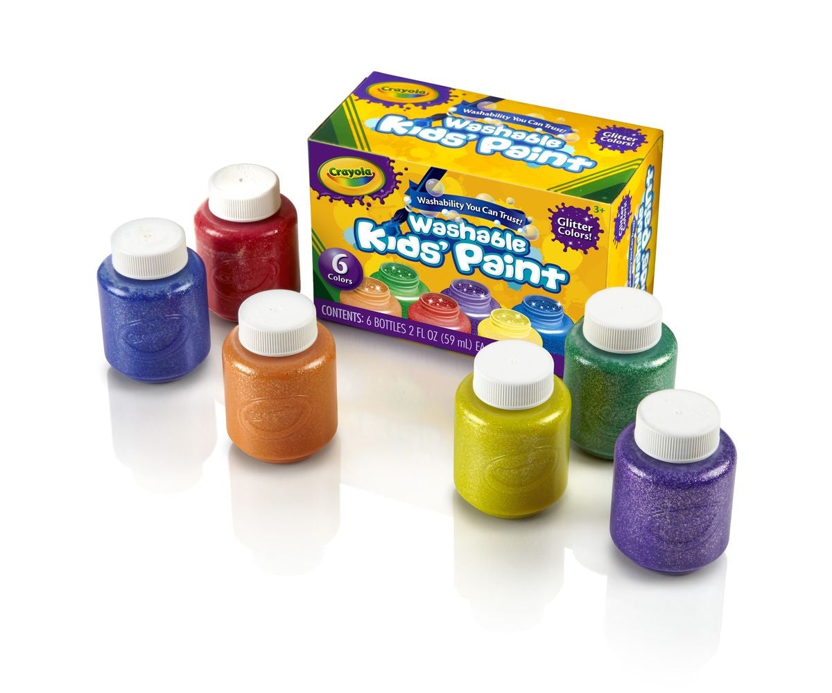 Crayola Washable Kids Glitter Paint (6pc)