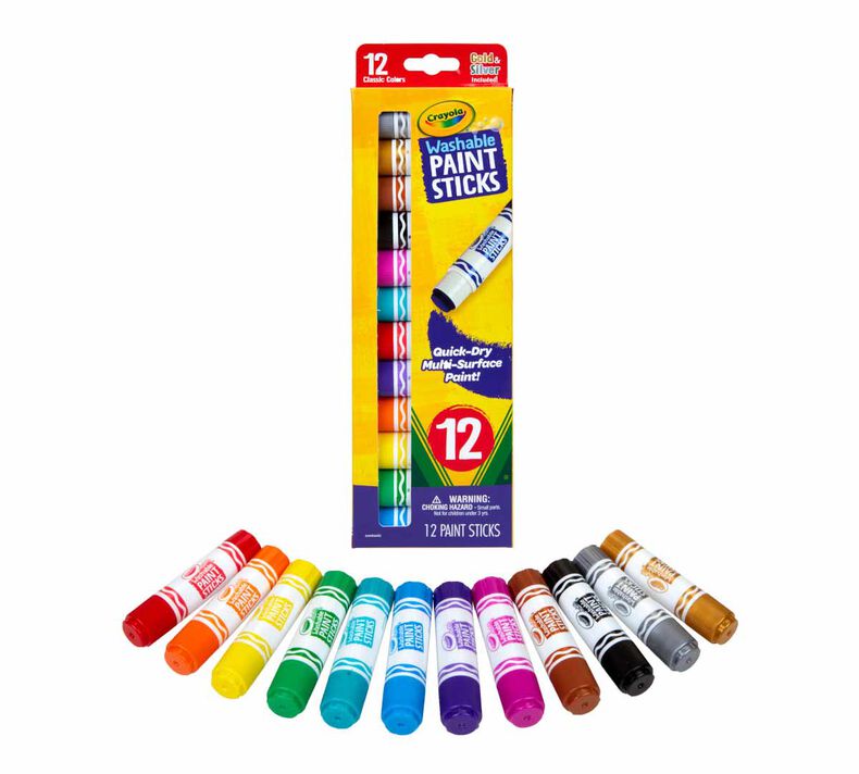 Crayola Washable Paint Sticks, 12pk