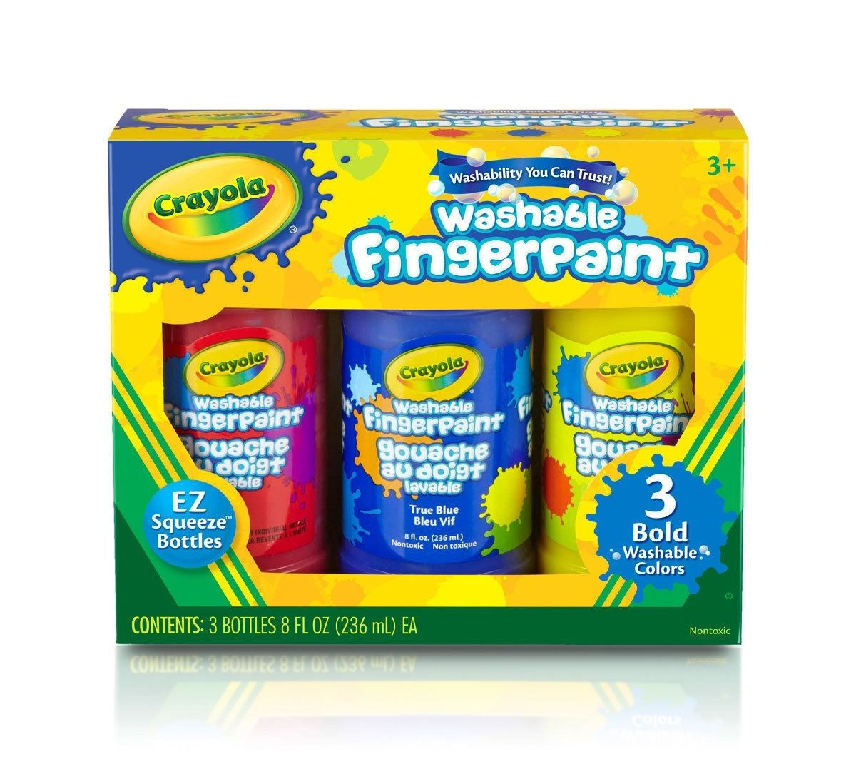 Crayola Washable Fingerpaint - Primary Colours (3pc)