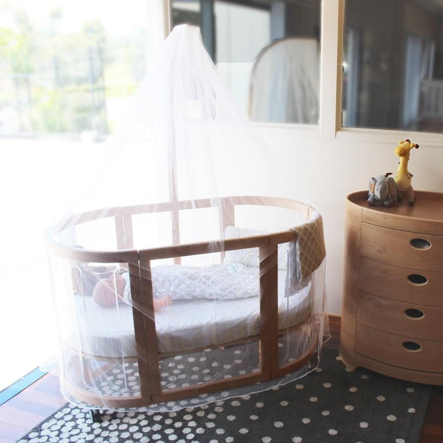 Babyhood Kaylula Cot Net & Stand - Beech