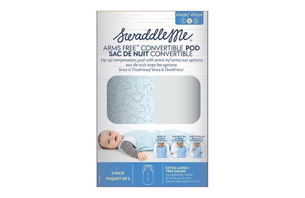Summer Infant SwaddleMe Arms Free Convertible Pod (2pk), XL (6-9m) (2 Designs) - Pupsik Singapore