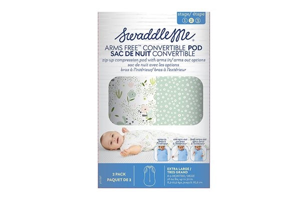Summer Infant SwaddleMe Arms Free Convertible Pod (2pk), XL (6-9m) (2 Designs) - Pupsik Singapore