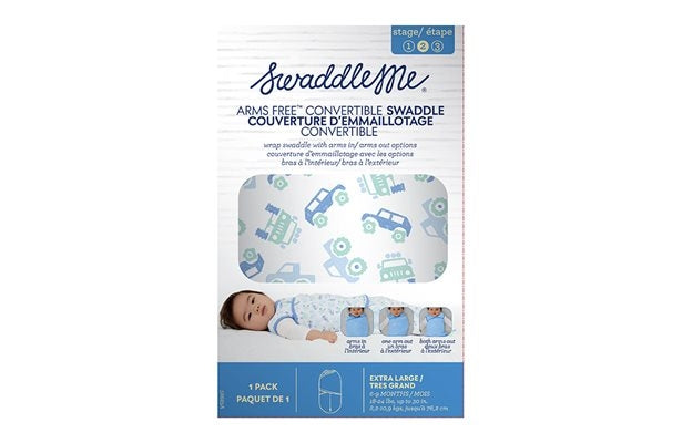 Summer Infant SwaddleMe Arms Free Convertible Swaddle (1pk), XL (6-9m) - Lil Off Roader