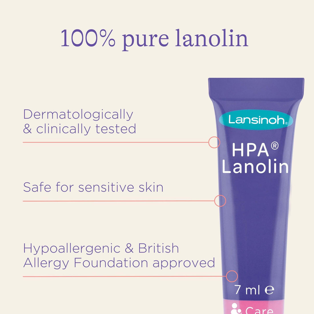 Lansinoh HPA Lanolin Nipple Cream, 3 x 7ml (Minis)