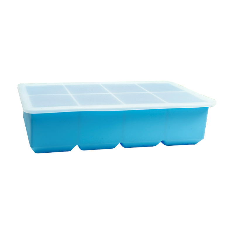 Biomom EasyServe Silicone Food Portion Freezer Tray with Resting Lid, 8 x 110ml (6 Colors) - Pupsik Singapore