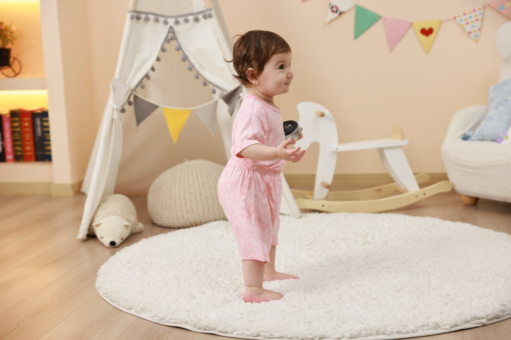 Baa Baa Sheepz Short Sleeve T-Shirt & Shorts - Baa Baa in the Universe Pink (4 Sizes)