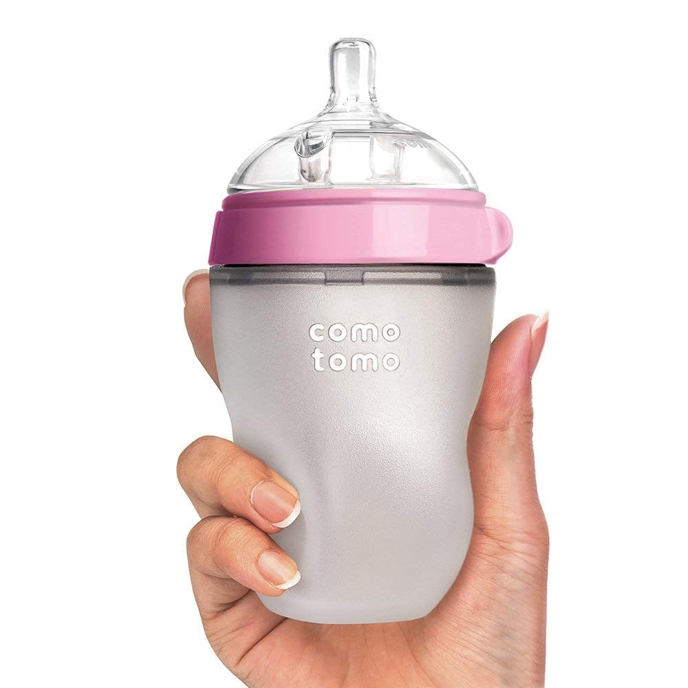 Comotomo Baby Bottle, 250ml  - Pink (2pk)