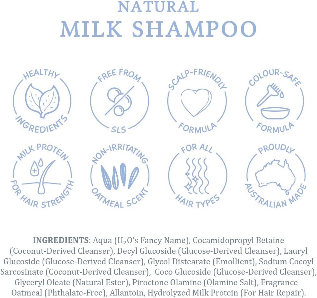 MooGoo Natural Milk Shampoo, 500ml (Exp 09/26)