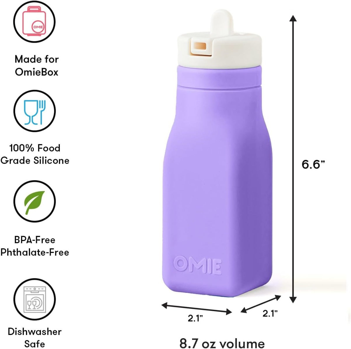 Omie Omiebottle Silicone Bottle 8.7oz (5 Colors)