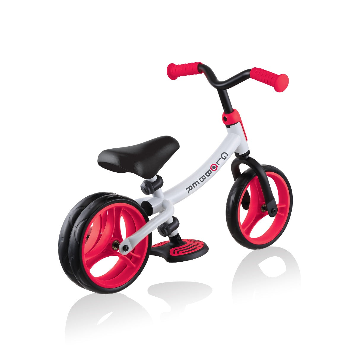 Globber Go Bike Duo Balance Bike - White Red - Pupsik Singapore