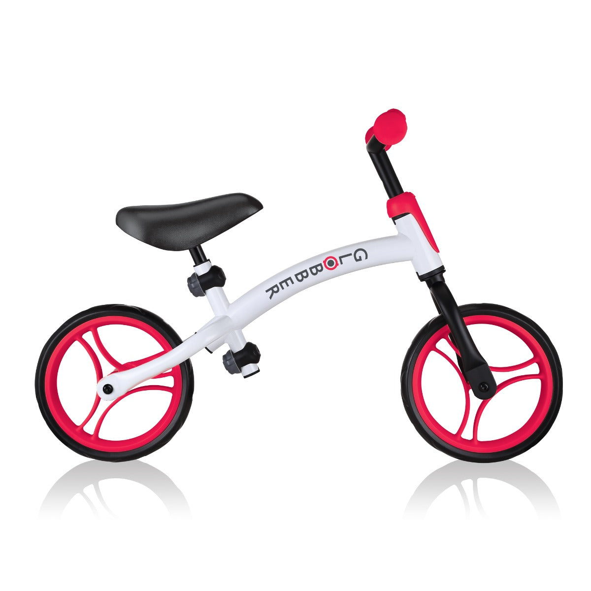 Globber Go Bike Duo Balance Bike - White Red - Pupsik Singapore