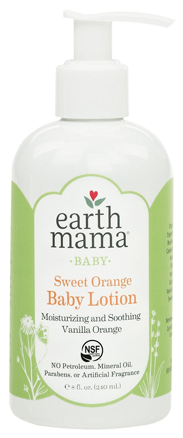 Earth Mama Sweet Orange Baby Lotion, 240ml (exp 02/27)