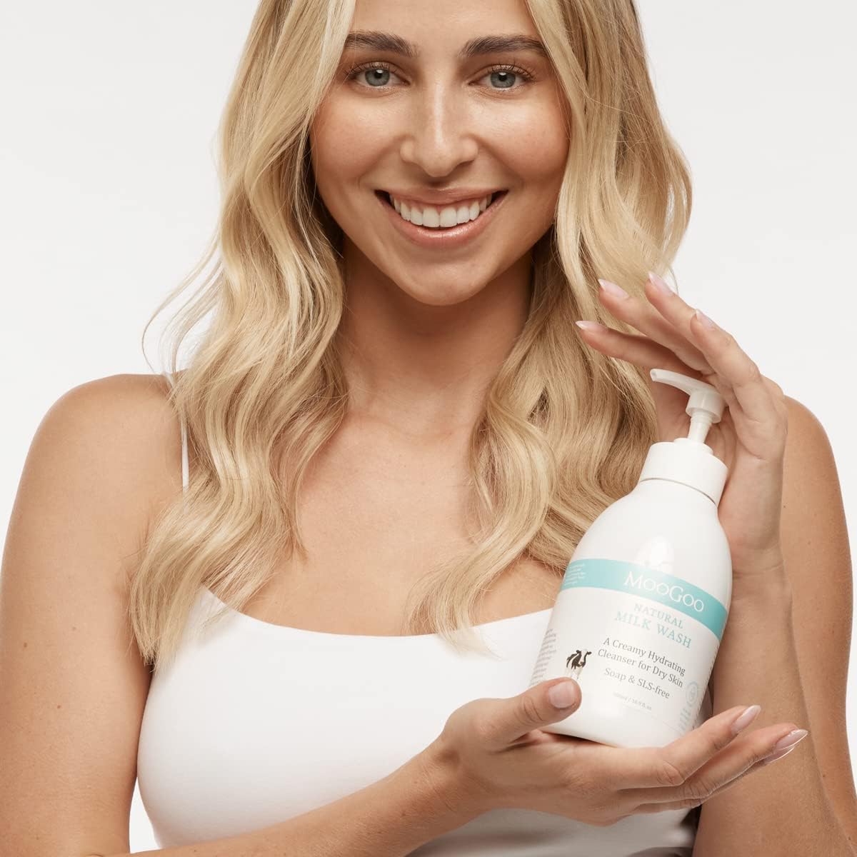 MooGoo Natural Milk Wash, 1L (exp 04/27)