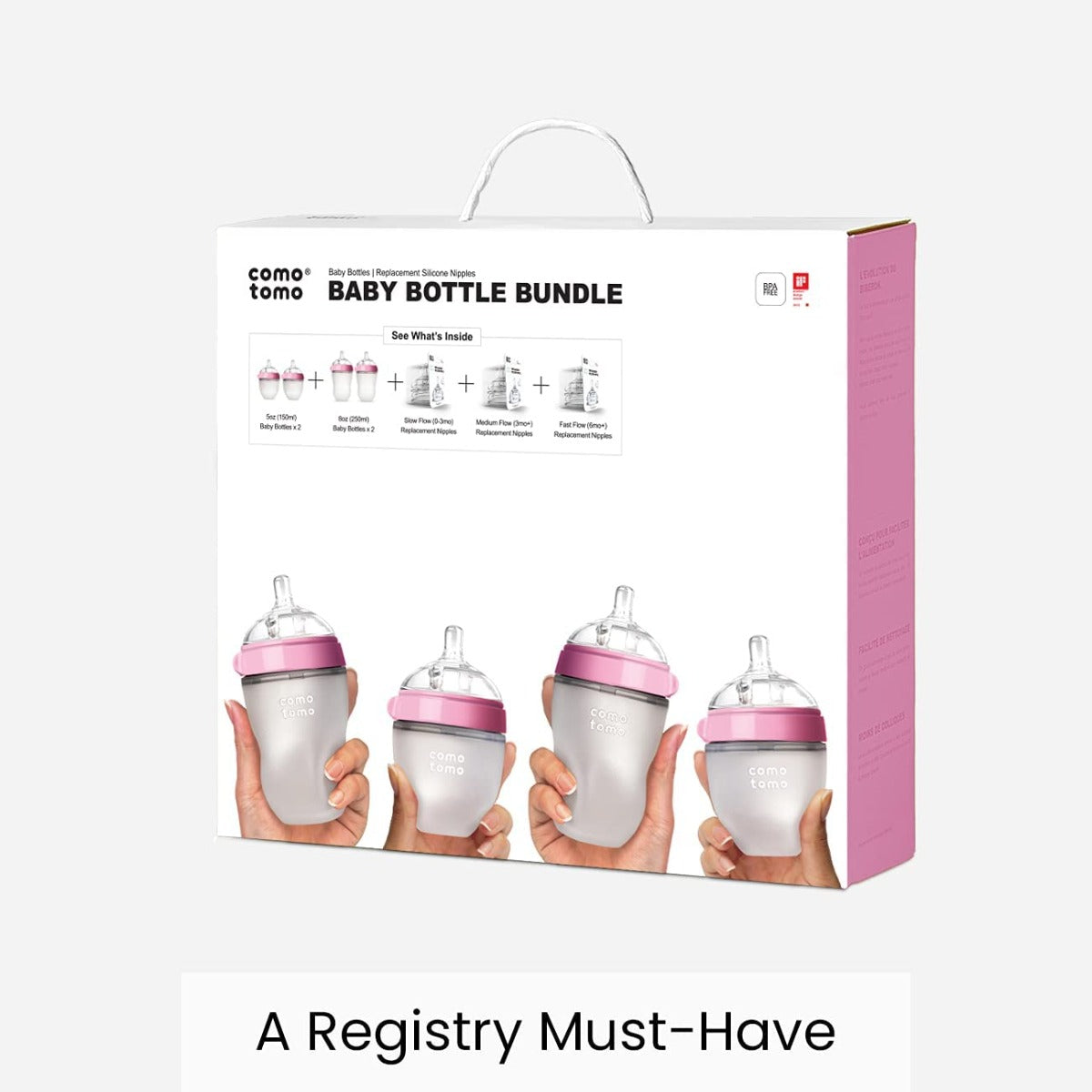 Comotomo Baby Bottle 7-piece Bundle Set (2 Colours) - Pupsik Singapore