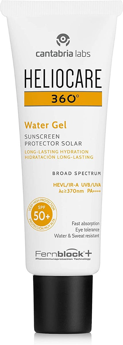 Heliocare 360° Water Gel SPF 50+ Sunscreen (50ml) - Exp 11/26