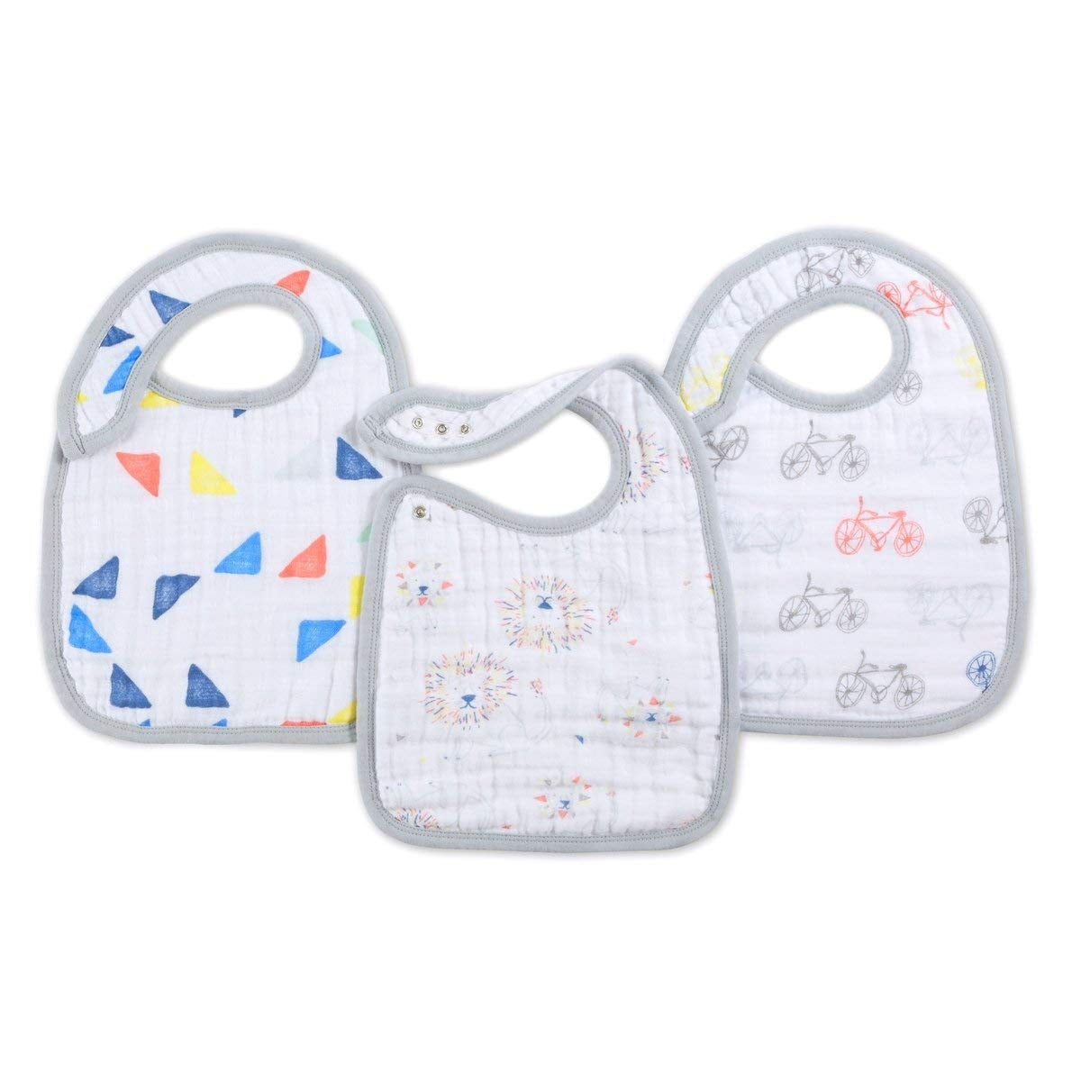 Aden Anais Boutique Snap Bib (3pk) (9 Designs) - Pupsik Singapore