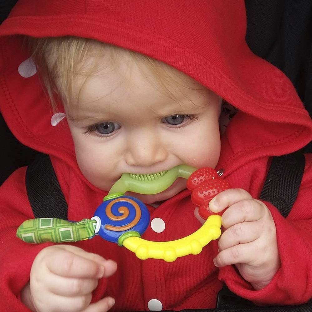 Nuby Wacky Teething Ring (Assorted Colours)