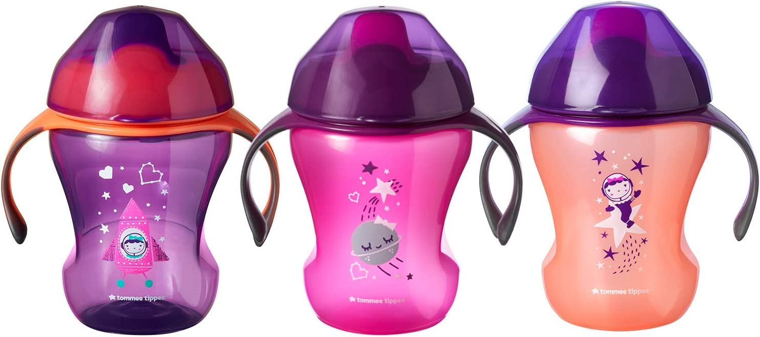 Tommee Tippee Sippee Trainer Cup, 3pk (230ml)  - Pink