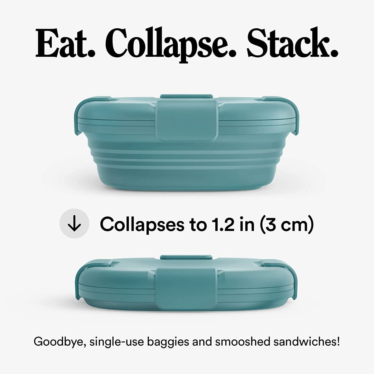 Stojo Silicone Collapsible Box, 24oz, 700ml (5 Colors) - Pupsik Singapore