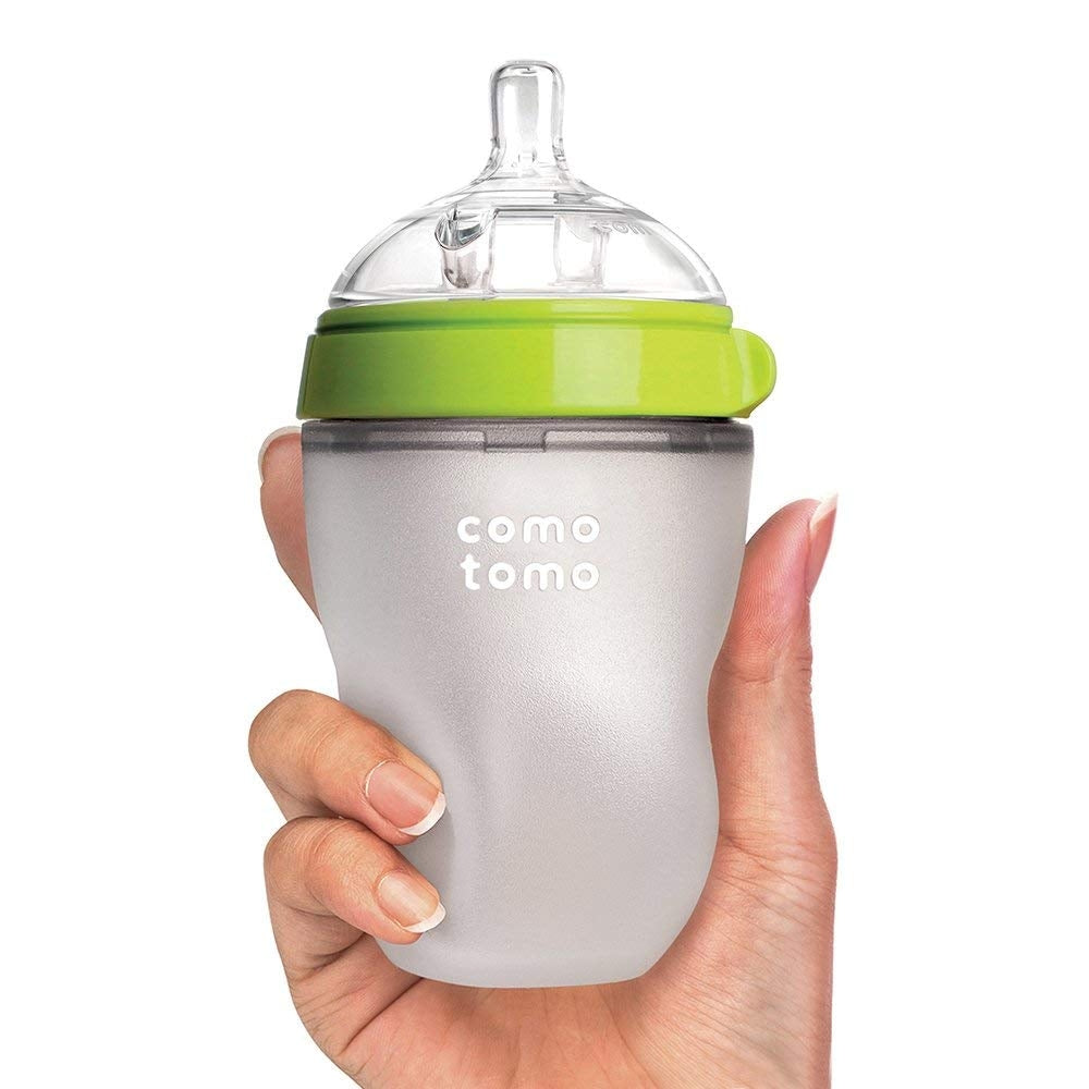 Comotomo Baby Bottle, 250ml  - Green (2pk)