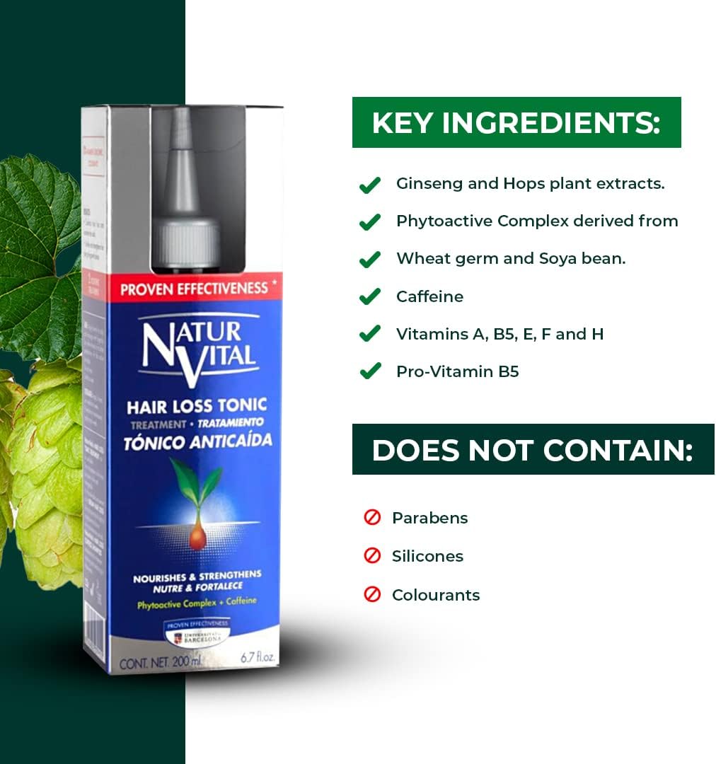 NaturVital Hair Loss Tonic, 200ml (Exp 02/29)