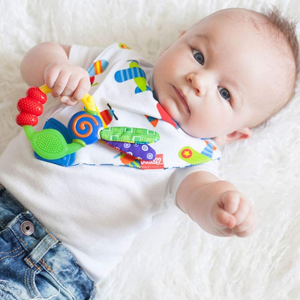 Nuby Wacky Teething Ring (Assorted Colours)