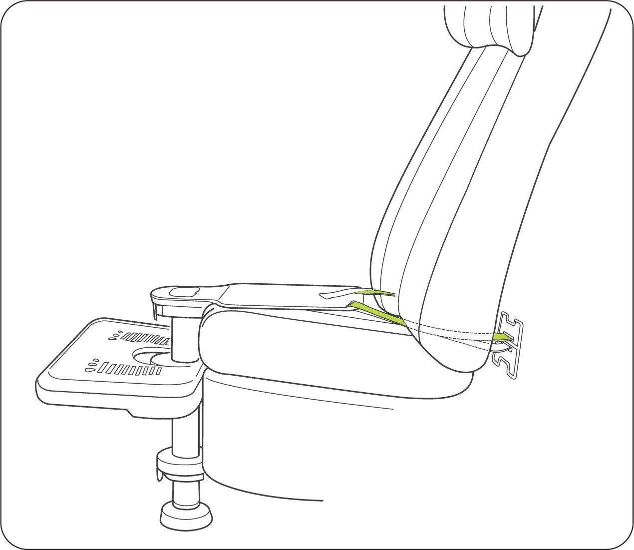 KneeGuard Kids 3 Car Seat Footrest - Grey