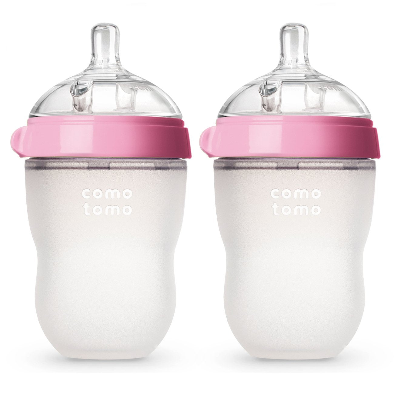 Comotomo Baby Bottle, 250ml  - Pink (2pk)