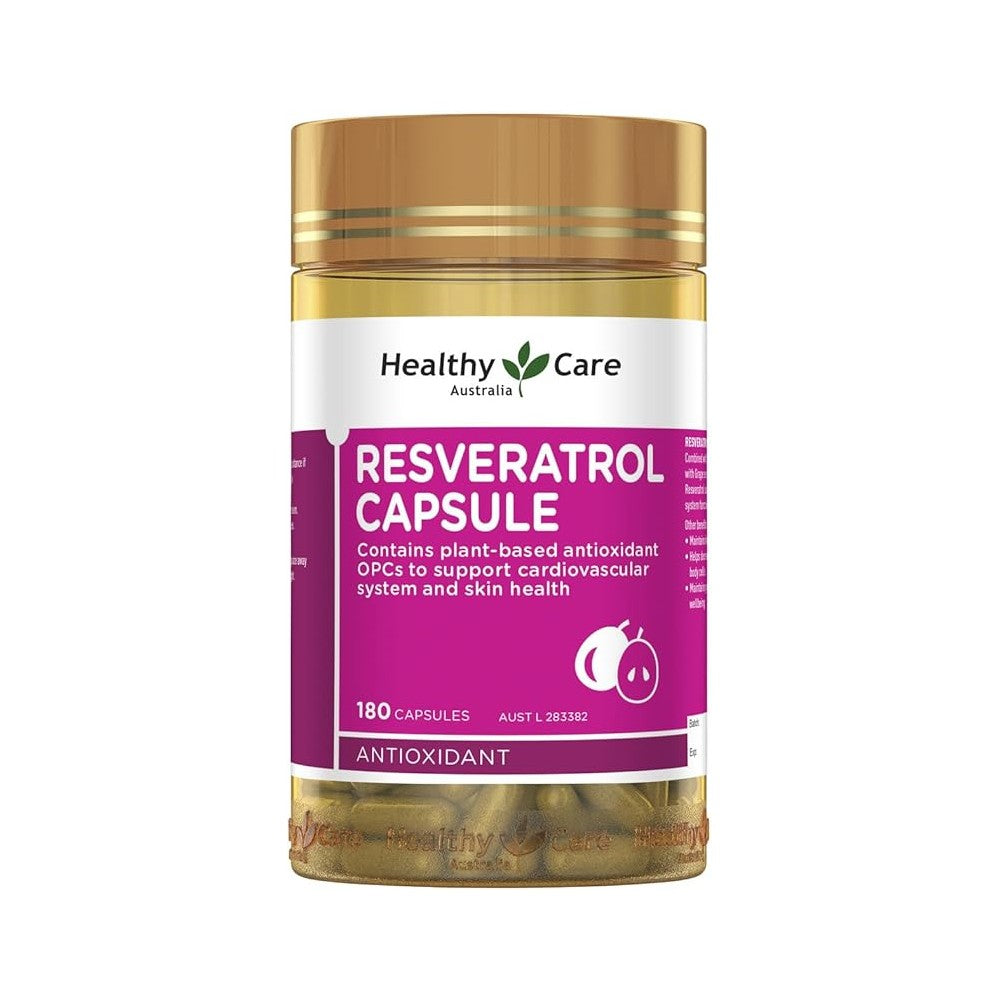 Healthy Care Resveratrol Capsule, 180 Caps (Exp 03/27)