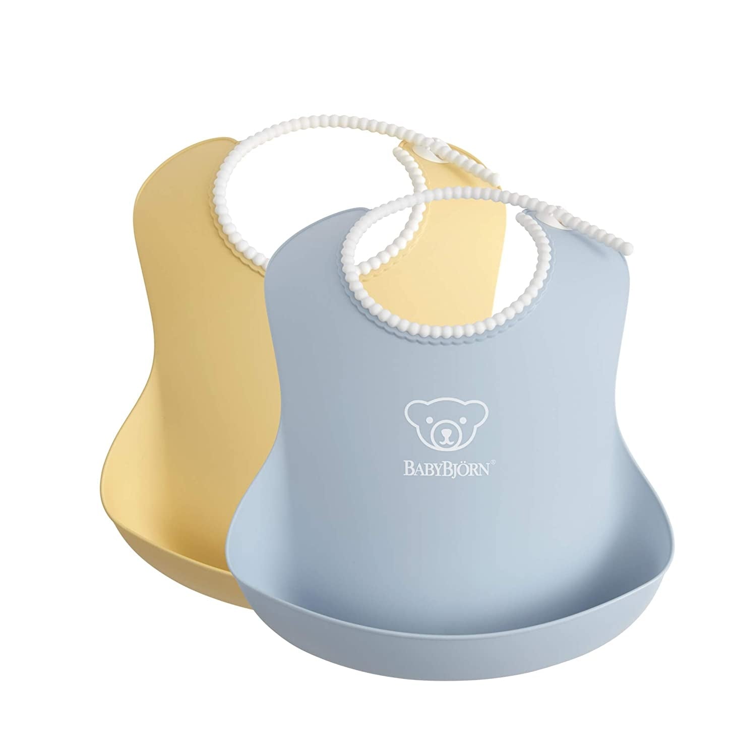Baby Bjorn (Larger) Baby Bib, 2pk (5 Colours) - Made in Sweden