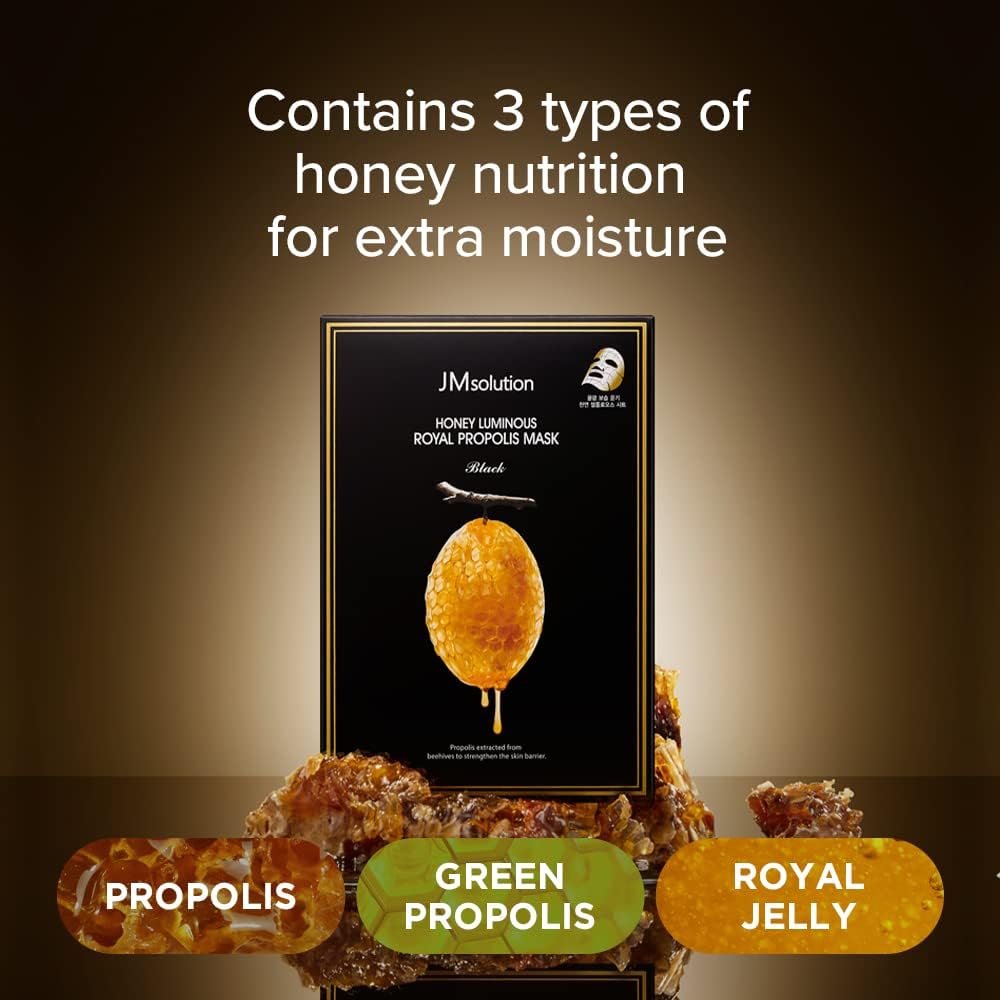 JMsolution Honey Luminous Royal Propolis Mask, 10pcs (Exp 03/27)