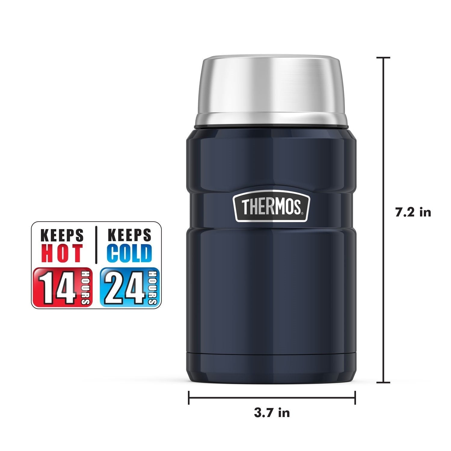 Thermos Vacuum Insulated Stainless Steel King Food Jar, 24oz (2 Colours) - Pupsik Singapore