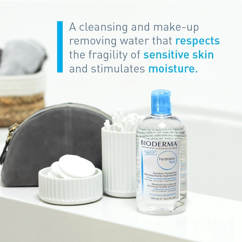 Bioderma Hydrabio H2O Make-up Removing Micellar Solution, 500ml - Exp 08/27