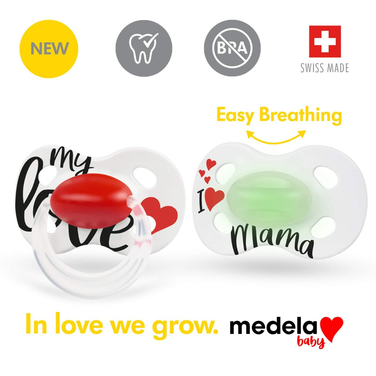 Medela Day & Night Soother, 2pk - Signature (2 Sizes)