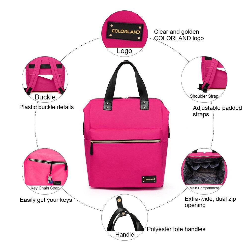 Colorland Zara Baby Changing Backpack (4 Designs) - Pupsik Singapore