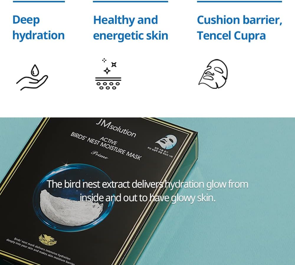 JMsolution Active Bird's Nest Moisture Mask, 10pcs (exp 12/27)