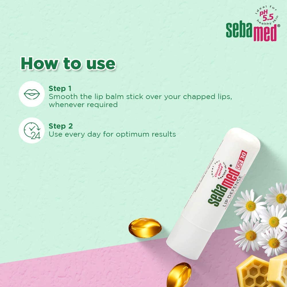 Sebamed Lip Defense Stick SPF30, 4.8g - Exp 06/27
