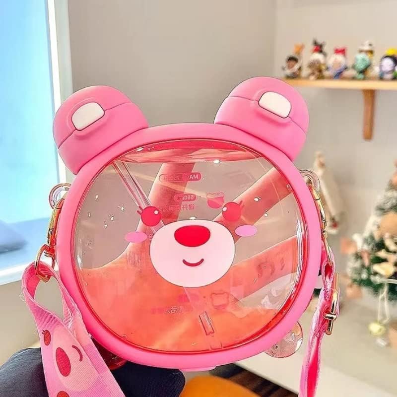 Biomom Little Bear 2-in-1 Tritan Bottle with Straps, 750ml (2 Colors) - Pupsik Singapore