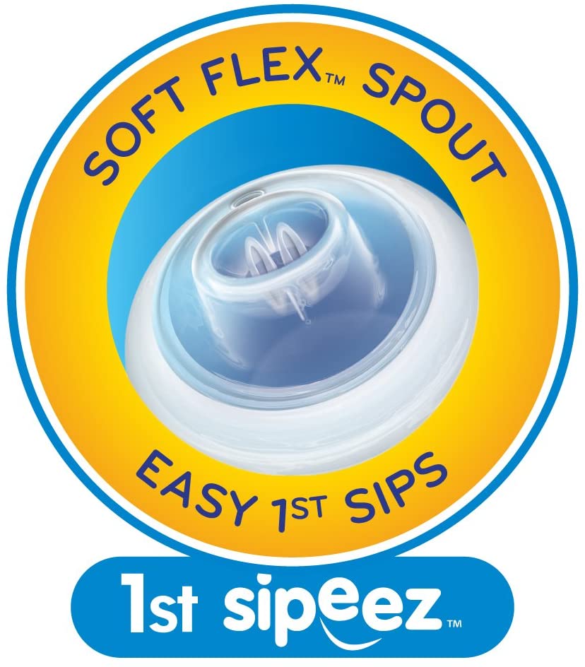 Nuby No-Spill Grip N' Sip Cup, 8oz (2pk) - Pink/Purple