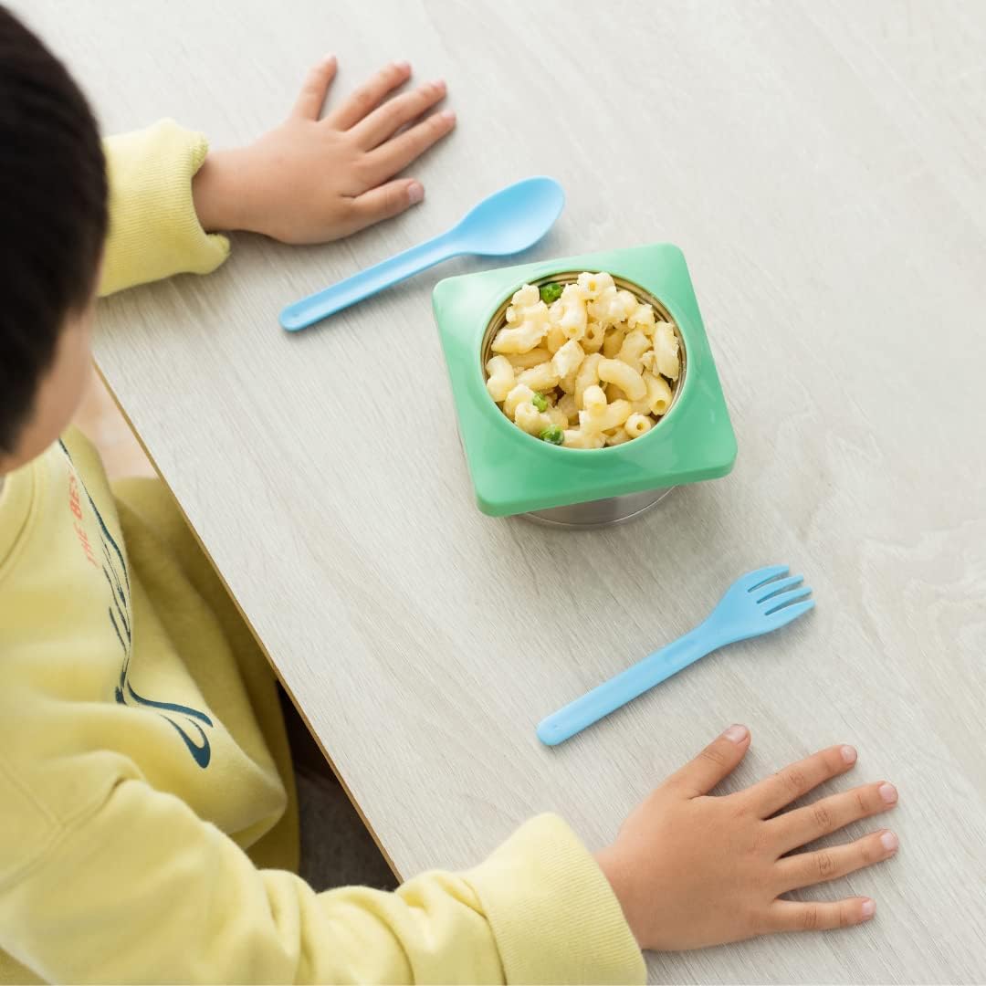 OmieBox OmiePod Utensil Refill, 3 Pairs of Fork & Spoon Set (2 Colors)