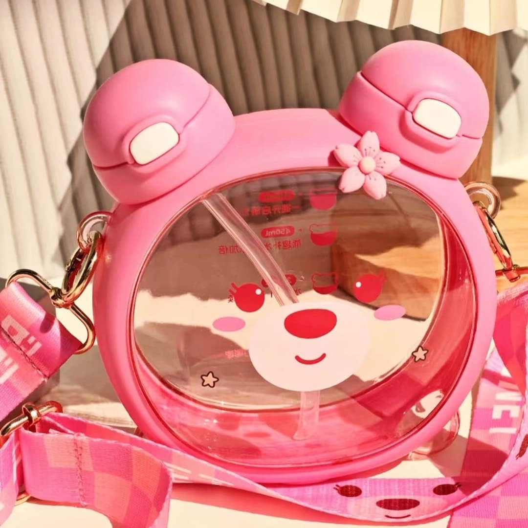 Biomom Little Bear 2-in-1 Tritan Bottle with Straps, 750ml (2 Colors) - Pupsik Singapore